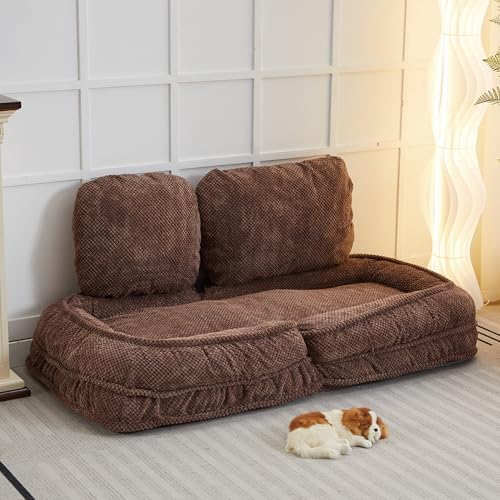 KINFFICT Adjustable Floor Sofa for Lazy Sitting and Sleeping, Space-Saving Design for Bedroom and Living Room, Flexible