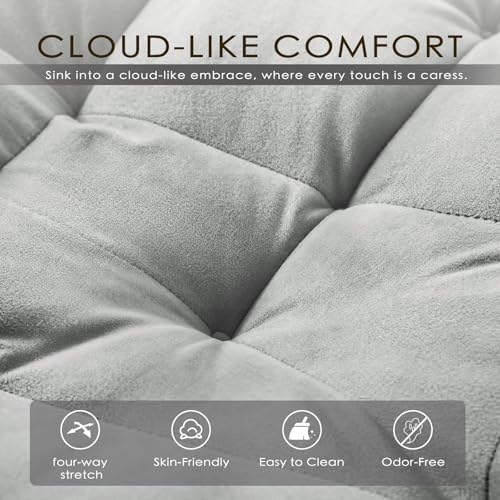 Dreamzie 3 in 1 Convertible Sleeper Sofa Bed - Adjustable Backrest Loveseat with USB Port & Swivel Phone Stand - Modern