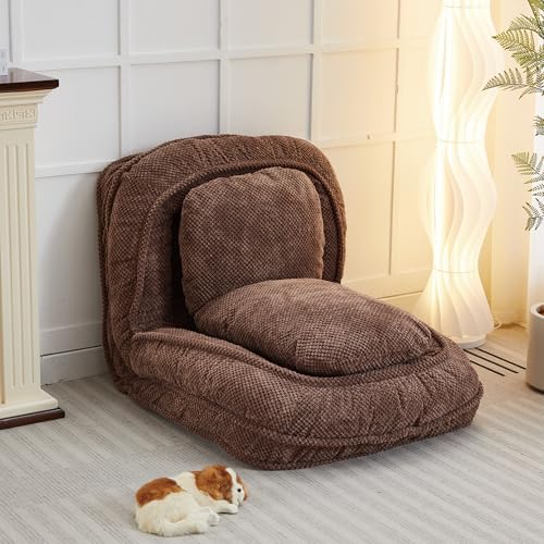 KINFFICT Adjustable Floor Sofa for Lazy Sitting and Sleeping, Space-Saving Design for Bedroom and Living Room, Flexible